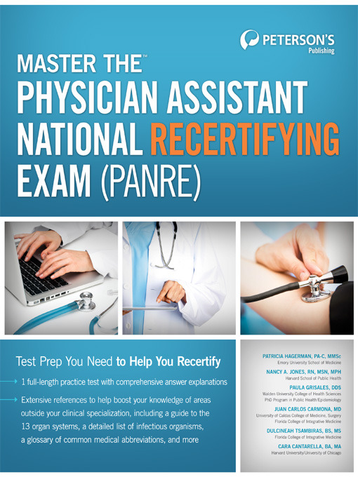 Title details for Master the Physician Assistant National Recertifying Exam by Peterson's - Available